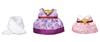 Sylvanian Families Town Town Dress-Up Set (Purple & Pink) TD-02 ST Mark Certified, Ages 3 and Up, Toy Dollhouse, Sylvanian Families, Epoch