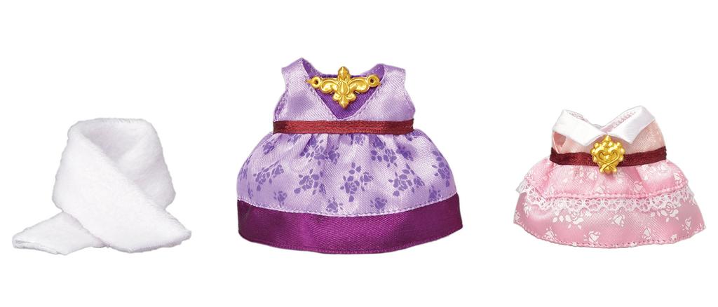 Sylvanian Families Town Town Dress-Up Set (Purple & Pink) TD-02 ST Mark Certified, Ages 3 and Up, Toy Dollhouse, Sylvanian Families, Epoch