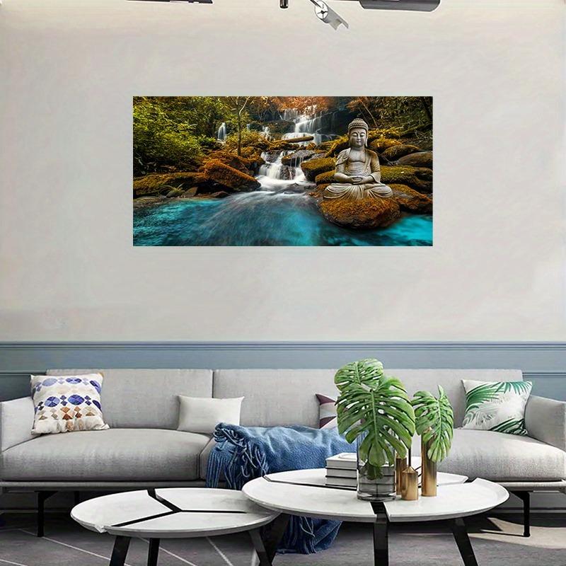 

Лесной водопад Холст Живопись Постеры и Принты Пейзаж Настенное Искусство Картины для Современной Гостиной Cuadros Decor 50x100cm