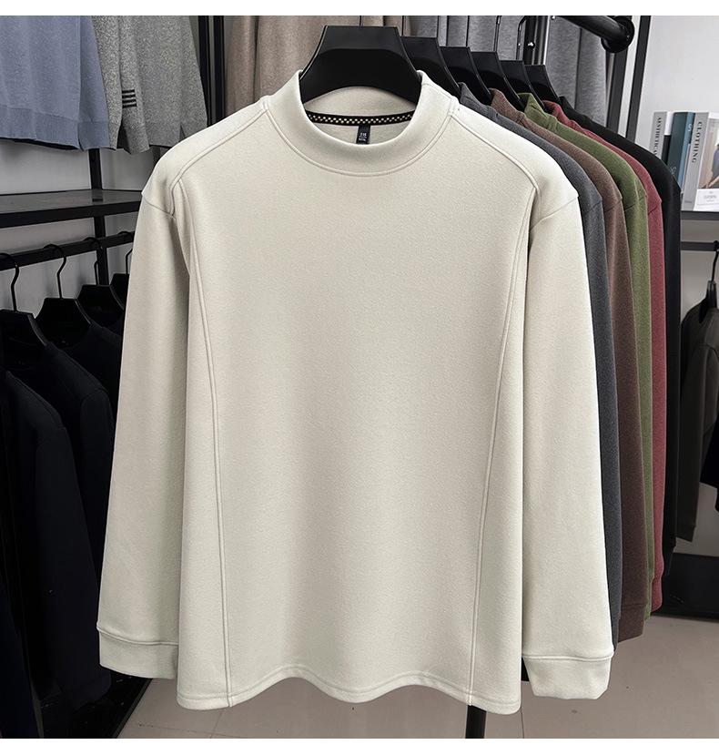 Men's Thickened 520g German Fleece Hoodie - Heavyweight, Warm, Casual Long Sleeve Base Layer for Autumn/Winter 2025