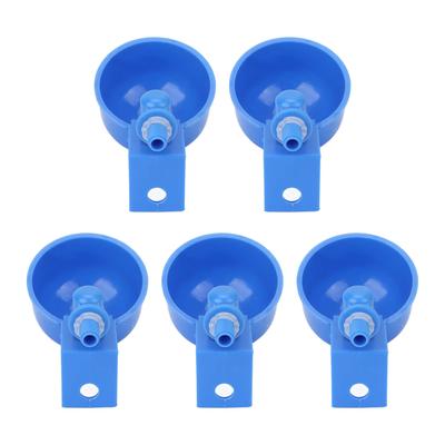 5Pcs Automatic Chicken Water Cups PP Plastic Poultry Waterer Kit for Pigeons G1/8 Male Thread