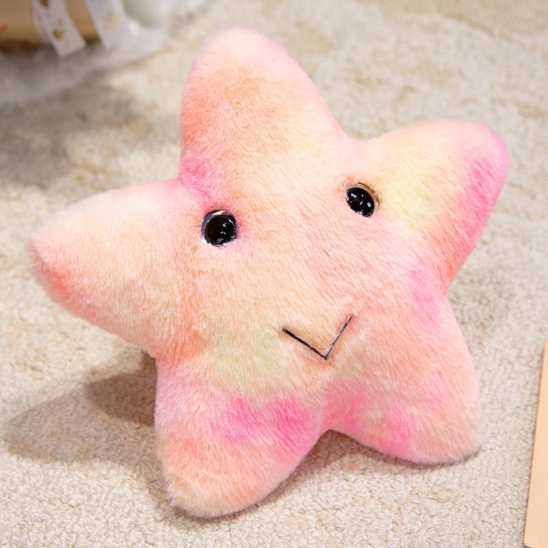 Schattig Regenboogkleurig Oceaan Dieren Pluche Kussen Opgezette Dolfijn Rog Kreeft Schildpad Octopus Zeester Zacht Kussen Decor Cadeau