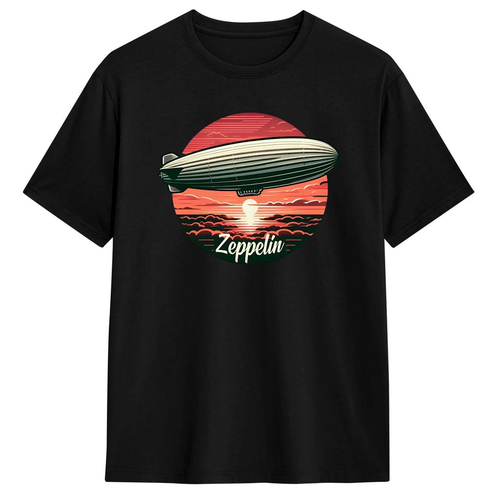 Streetwear TShirt Summer Leds Zeppelins Music Band Leisure T Shirts Pure Cotton Tshirt for Unisex Aesthetic Short Sleeve Top Tees