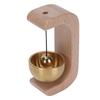 Shopkeepers Bell Wood Brass Hanging Door Bell for Entry Door Restaurant Shop Home Refrigerator Pet