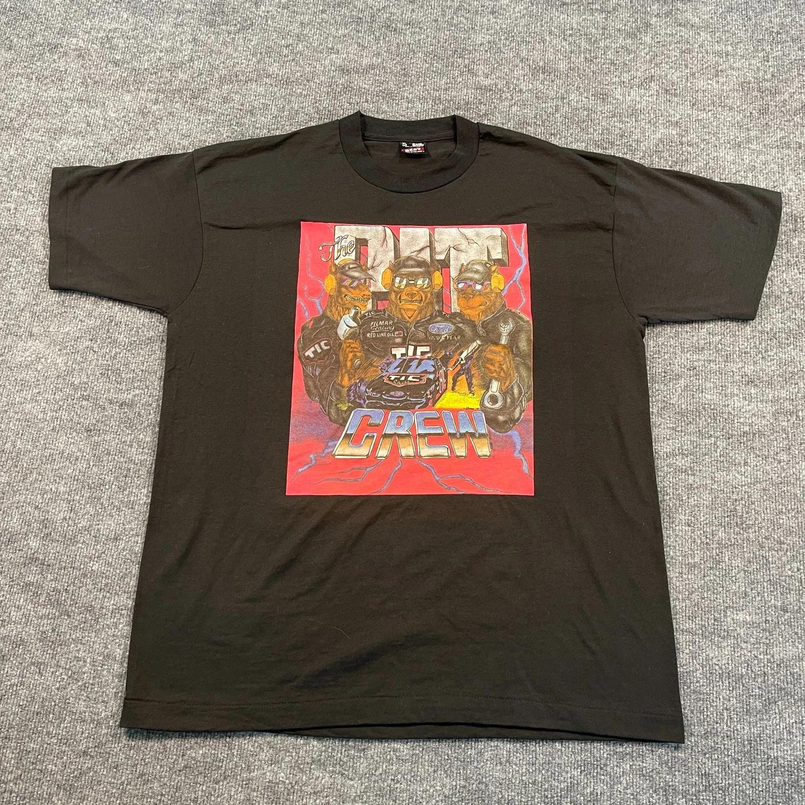 

Vintage 90s Filmar-Racing TIC Pit Crew Dog Nascar Shirt XL 23x29 Kenny-Wallace S
