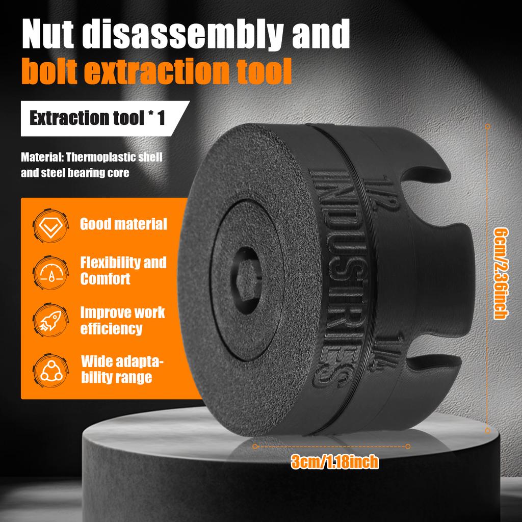 Nut Zipper Drill Attachment for Fast Nut and Bolt Removal Wing Nut Driver Drill Bit Set, Screw and Bolt Extractor Kit for Impact