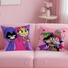 popular animated series Teen Titans Go Cushion Cover Soft  EasyWash Pillow Case  Versatile for Couch Bed Travel and Office