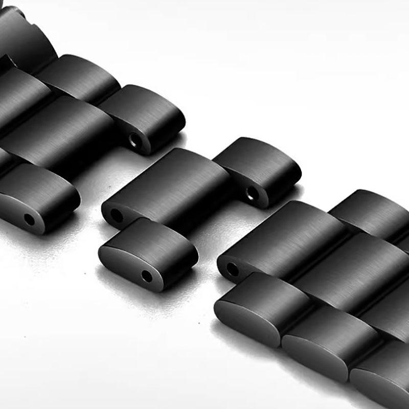 JEDENDla zegarka Casio PROTREK Pasek PRW-600/PRW-60/50/70 Solidna Stal Nierdzewna Pasek Łańcuszkowy Męski 23mm Metalowa Opaska BransoletkaMN