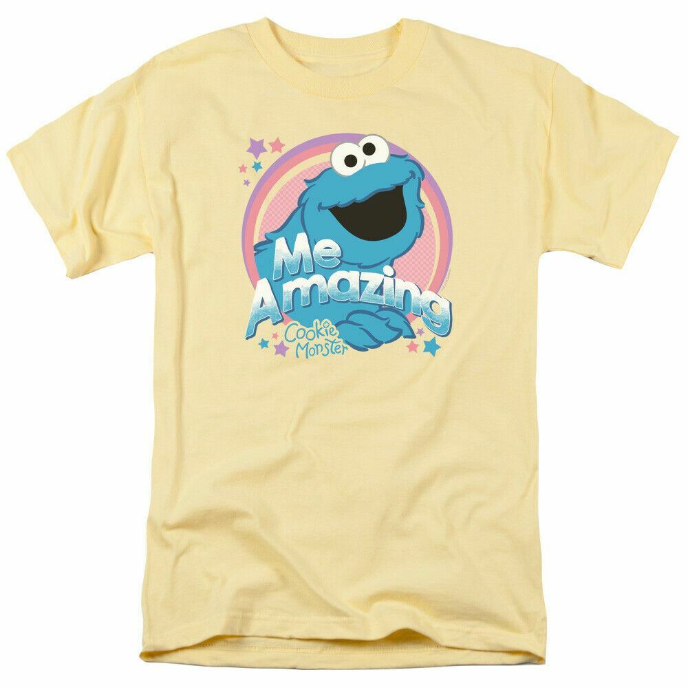26 Sesame Street Me Amazing T Shirt Mens Licensed Classic TV Cookie Monster Banana Unisex T-Shirt XXXL