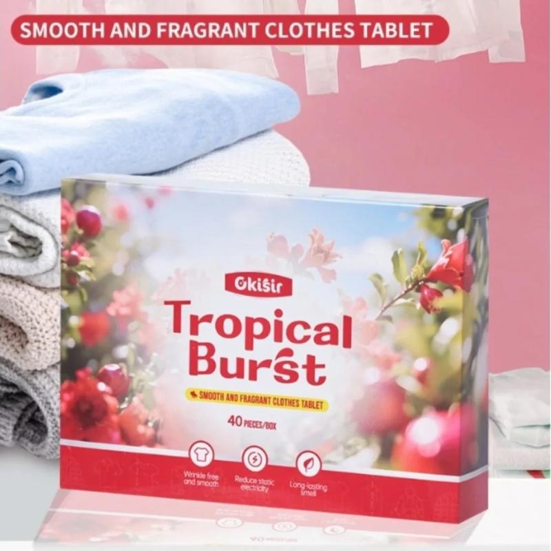 40Pcs Fabric Softening Sheet Drying Clothes Dryer Machine Washing Machine Fragrance Sheet Long Lasting Fragrance Deodorizing