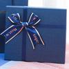 Scatola da Imballaggio Rettangolare Blu con Fiocco Scatola Regalo Creativa Fai da Te Souvenir Matrimonio Regalo Compleanno San Valentino