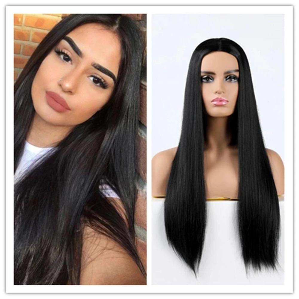 

Синтетические темно-синие волосы, женский темно-синий длинный парик для косплея, термостойкий парик для женщин