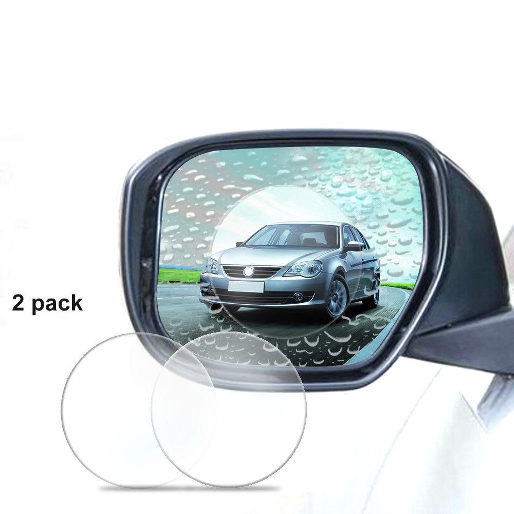 Round Car Rearview Mirror Waterproof Membrane Clear Antiglare AntiFog