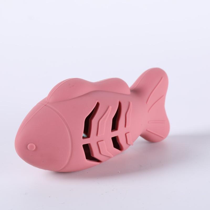 Pesce Piccolo Nascondiglio Cibo Macinare i Denti Intrattenimento Animali Domestici Giocattoli Interattivi Durevole Resistente al Morso Silicone Nascondere Snack Giocattolo per Animali Domestici