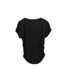 Women's V-Neck Short-Sleeved Pleated Waist Slimming Top