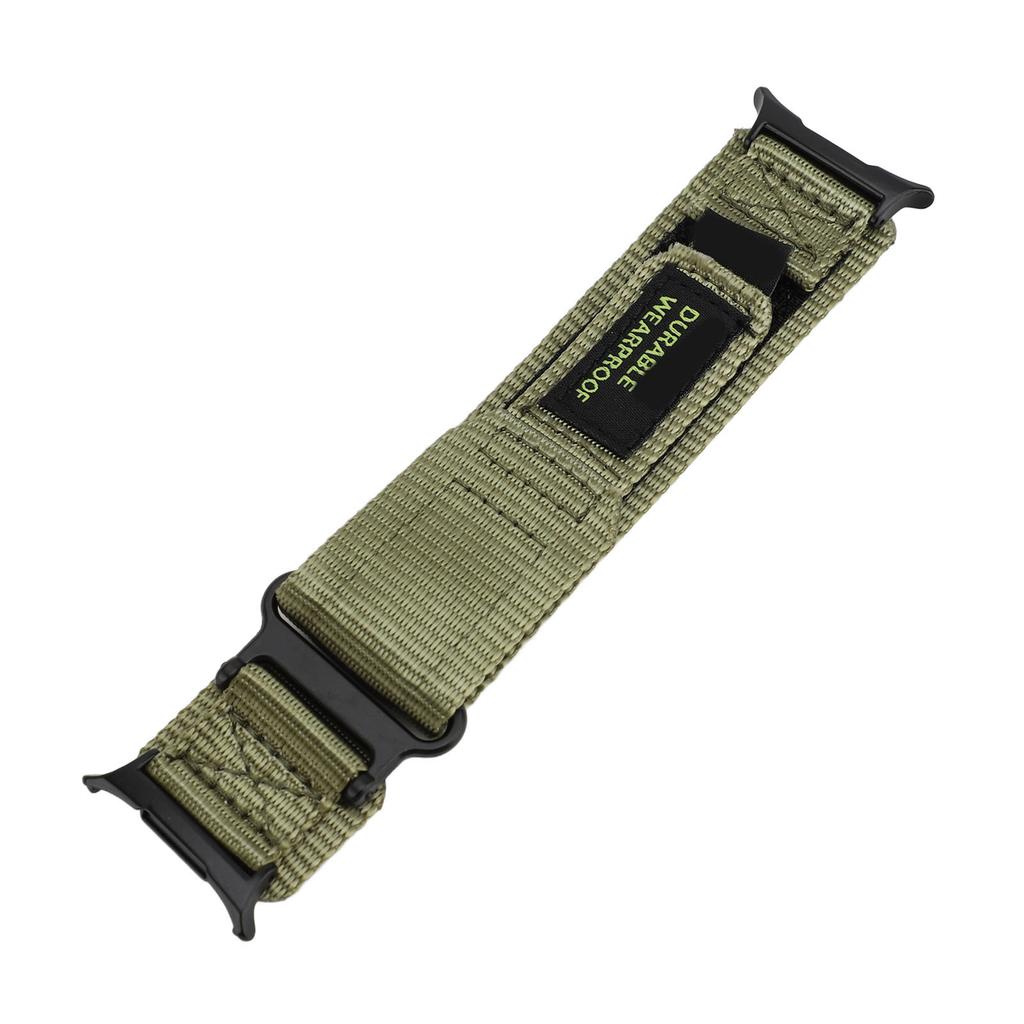 Sportarmband aus Nylon für Galaxy Watch 7 Ultra 47mm Verstellbarer Klettverschluss Verstellbar