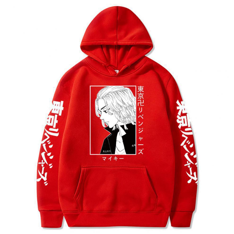 Japanese Manga Tokyo Avengers Hoodies Print Fashion Sweatshirt Hip Hop Casual Unisex Autumn Winter Fleece Streetwear Tops Male
