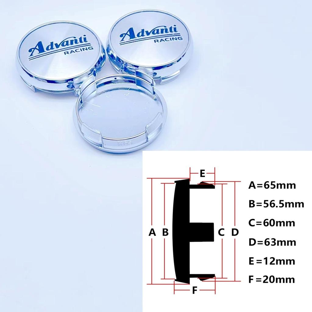 4PCS/Lot High Quality 65MM Car Wheel Center Hub Caps for ADVAN Racing WHEEL Emblem Logo Car Styling Accessories