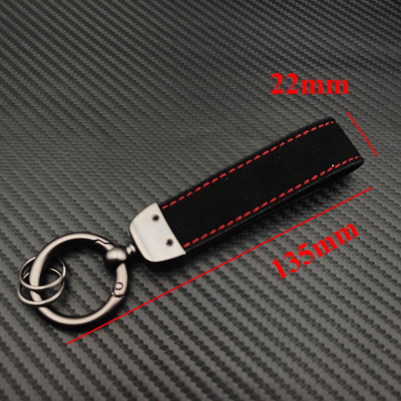 BNI1 2026 New For VW VOLKSWAGEN Hub Caps High Grade Suede Leather Keyring GLI GTD GTE TSI TDI Car Keychain For Volkswagen VW Jetta Go