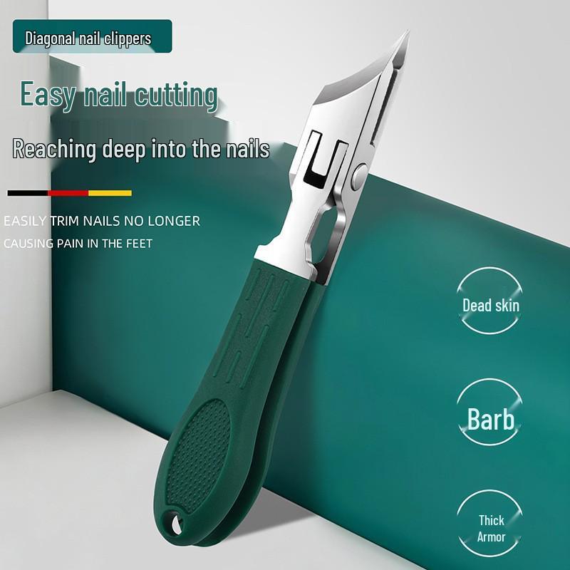 Adlerkralle Nagelknipser für dicke, harte und eingewachsene Nägel mit Spritzschutzdesign, große Größe