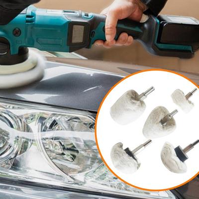 Buffing Wheel For Drill Flannelette Polishing Wheels Mixed Polish Head And Soft Cleaning Brush Kit For Metal Aluminum Glass