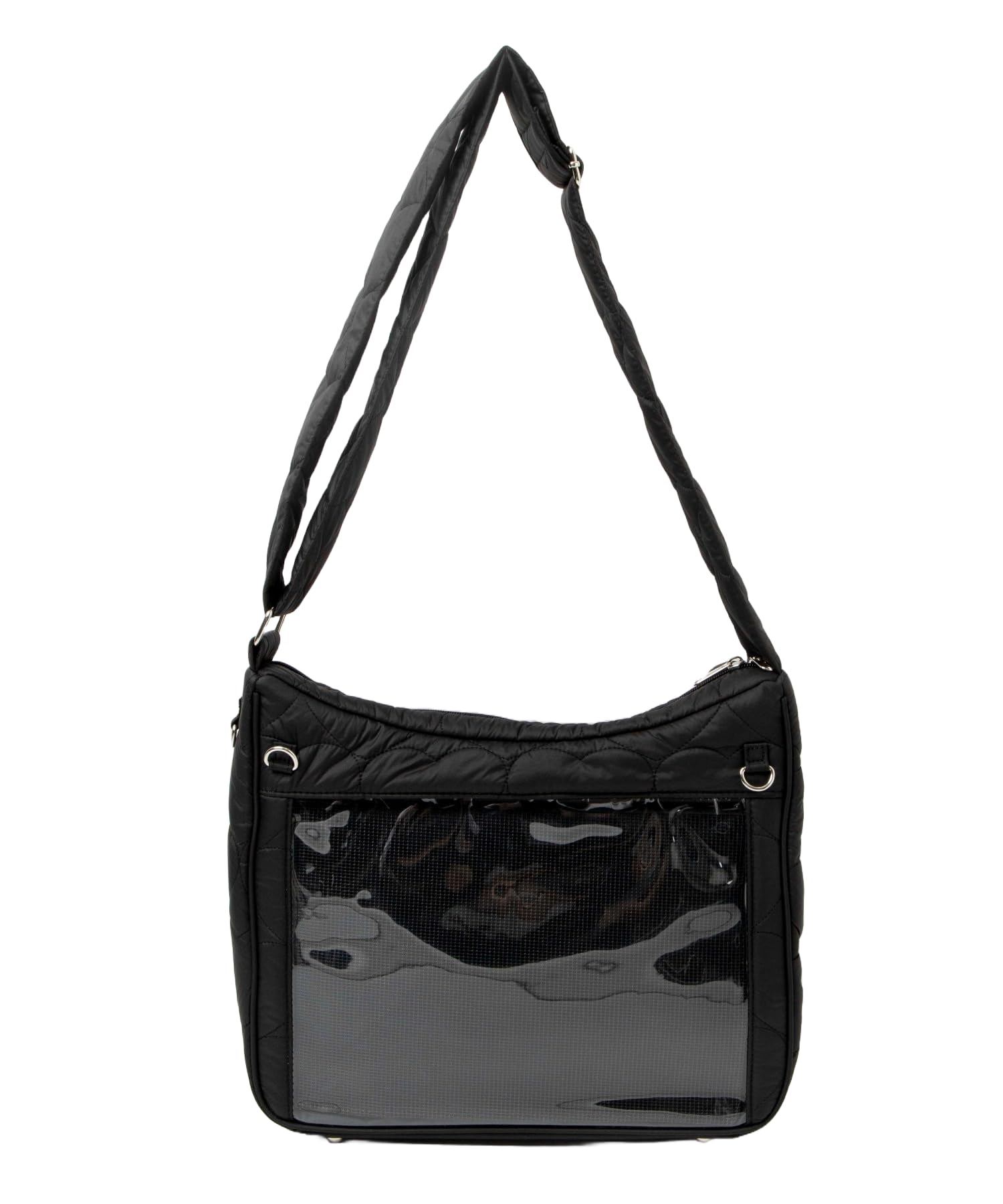 

WEGO Ita Bag Quilted Shoulder Decorative A4 Perfect for Live and Perfect Gift for Size Black (Small) - Bag, Bag, Size, Oshikatsu, Events, Spring, чорний