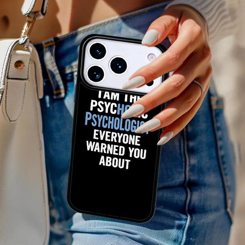 Awesome Psychologist Profession Psychology soft Phone Case For iPhone 17 Air 14 15 13 12 Max Cover For Apple 16e 11 Pro Max Plus