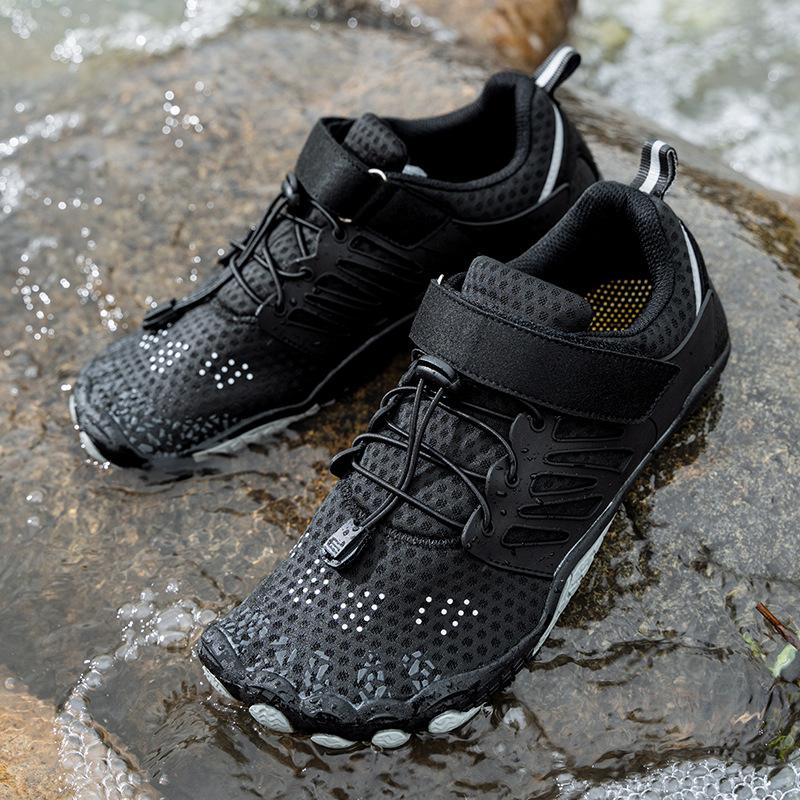 PLUS Export Schuhe mit breiter Zehenpartie Outdoor Sommer Fitness U-förmige Ferse Leichtgewichtige weiche Sohle Freizeit-Sportschuhe