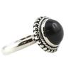 Silver 'Heaven' onyxring - 13 mm
