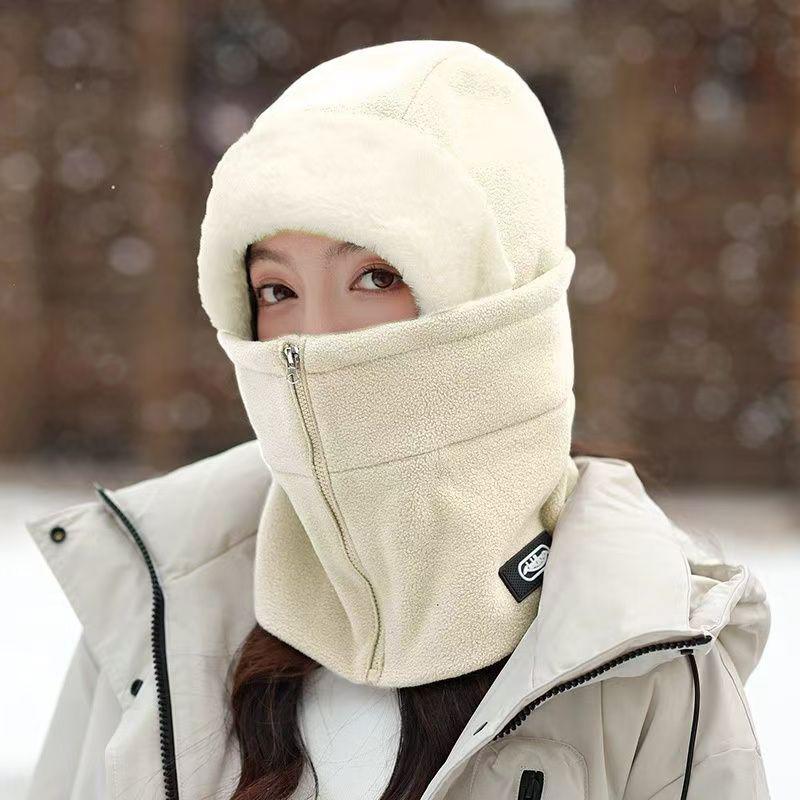 Windproof Ear Protection Neck Gaiter Thickened Cycling Mask Winter Hat For Men And Women Warm And Protective Outdoor Face Cover