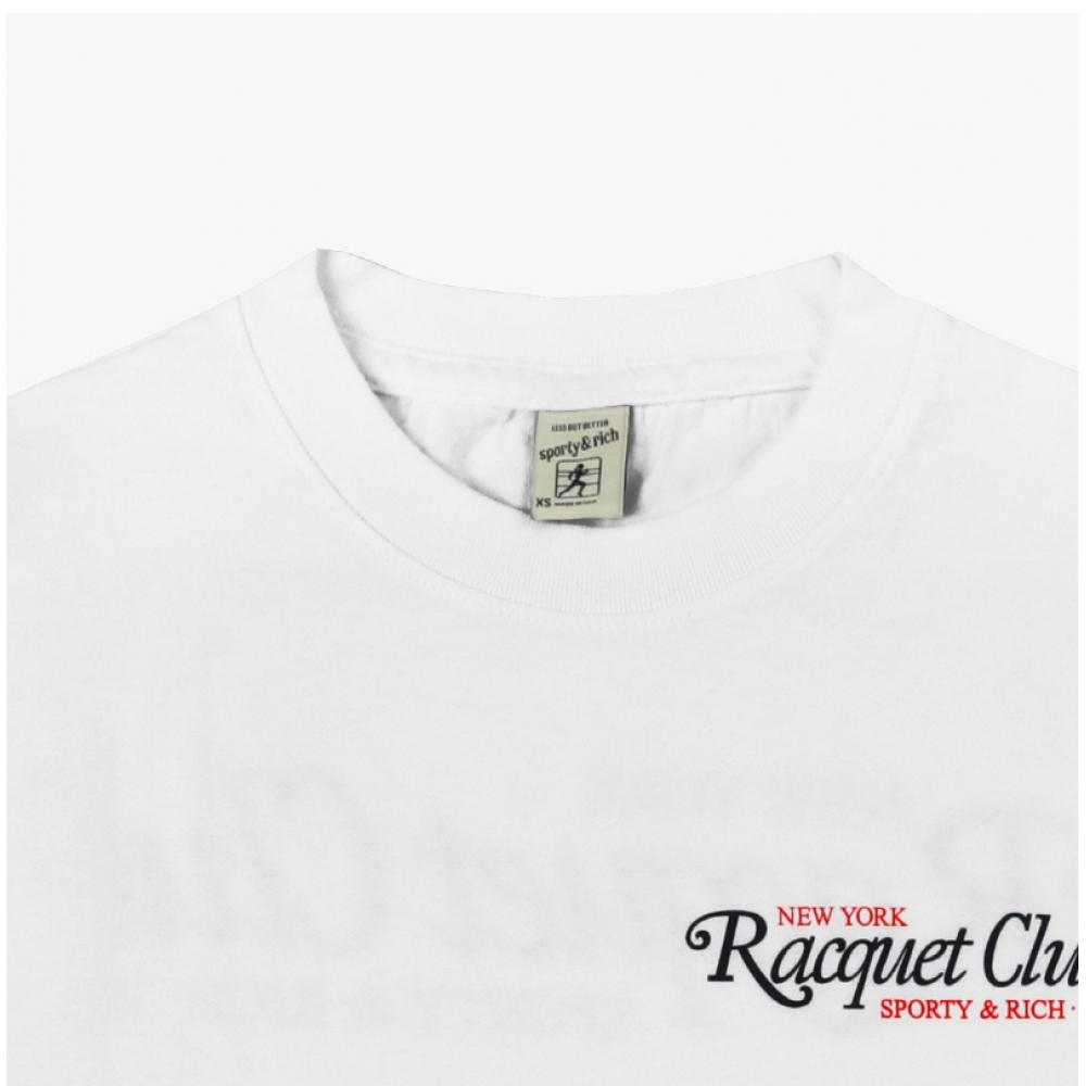 Sporty   Rich To042s406rw 94 Racquet Club  Racquet Club  Shared Short Sleeve Tee