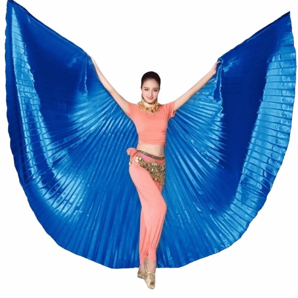 

Creative Belly Dance Wing Prop 360 Degree Oriental Dance Props Stage Performance синий