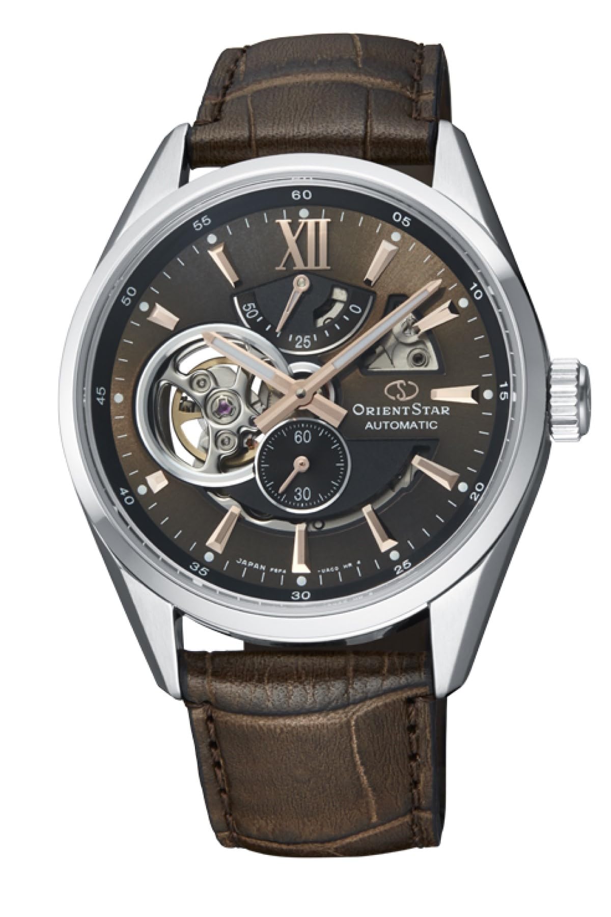 

Автоматичний годинник ORIENT STAR Modern Skeleton Mechanical Made in Japan 2 Year Warranty of National Manufacturer Open Heart Brown [Orient Star] RK-AV0008Y