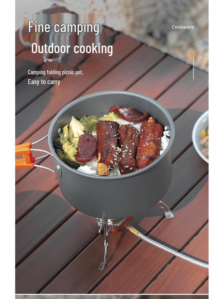 Multifunctional Camping Cookware Set for 4-5 People