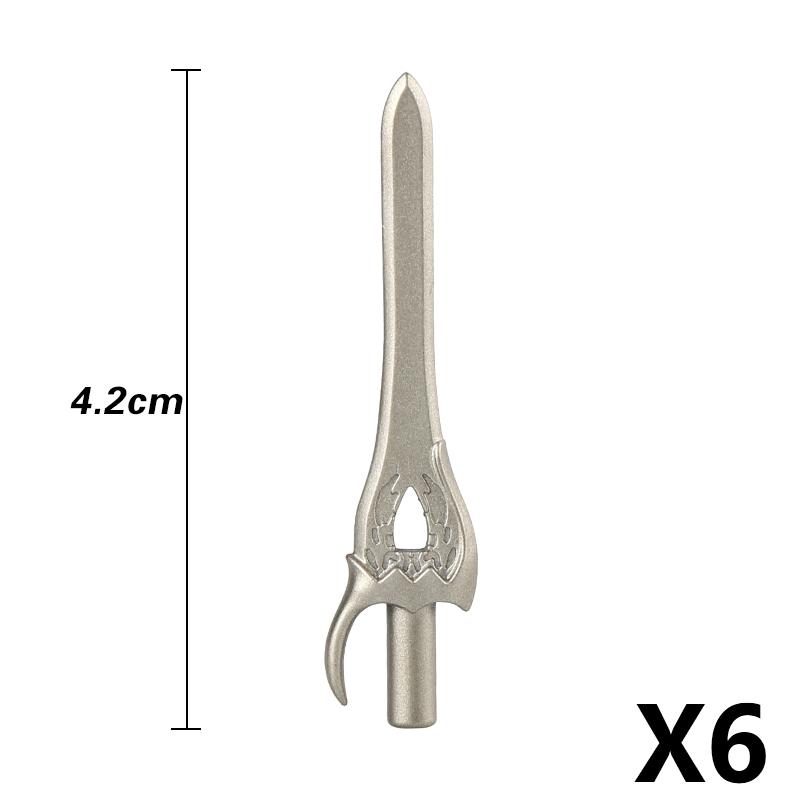 MOC Medieval Building Block Soldier Figure Weapon Accessories Battle Axe Bow Arrow Sword Sheath Shield Assembly Puzzle Brick Toy