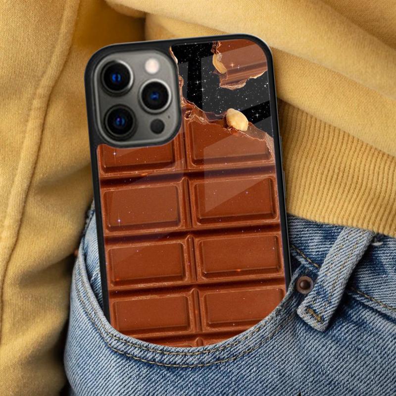 Choclate Candy Pattern Soft Phone Case for iPhone 17 Air 16e Pro max 15 Pro 13 14 Plus 11 12 MagSafe Magnetic Coque