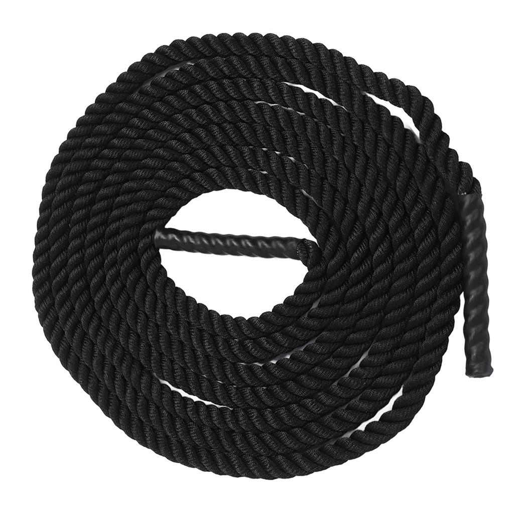 Power Battle Rope Black Lightweight Basics Battle Exercise Training Rope for Outdoor Strength Training 12m 39.4ft