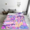 K-Pop Group 'Demon Hunter' Warm And Soft Sofa Blanket Flannel Nap Blanket Living Room Office Bedroom Cartoon Sofa Travel