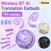 Smart Real-Time Translation Earbuds (with Standard Mode) – Wireless Bluetooth 5.3 for 144 Languages | AI-Powered Voice Assistant