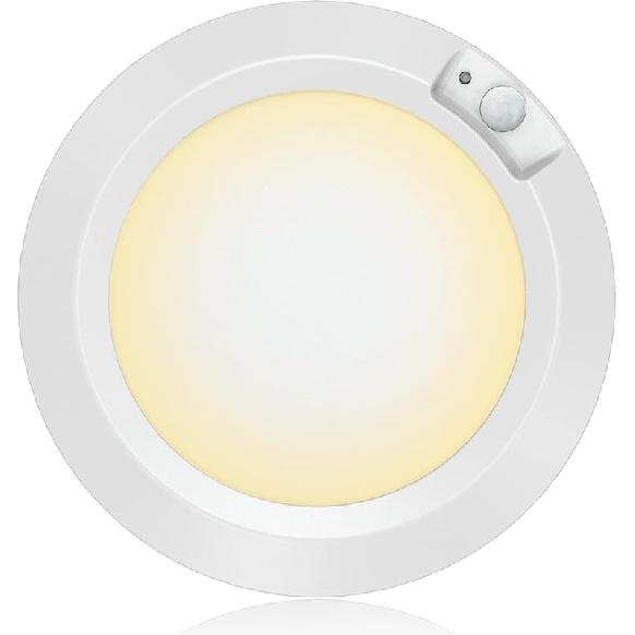 Bewegungssensor Batteriebetrieben Indoor LED Schrankleuchten - 210LM 6000K Kaltweiß für Waschküche, Treppenhaus, Flur, Schuppen, Küchenschrank
