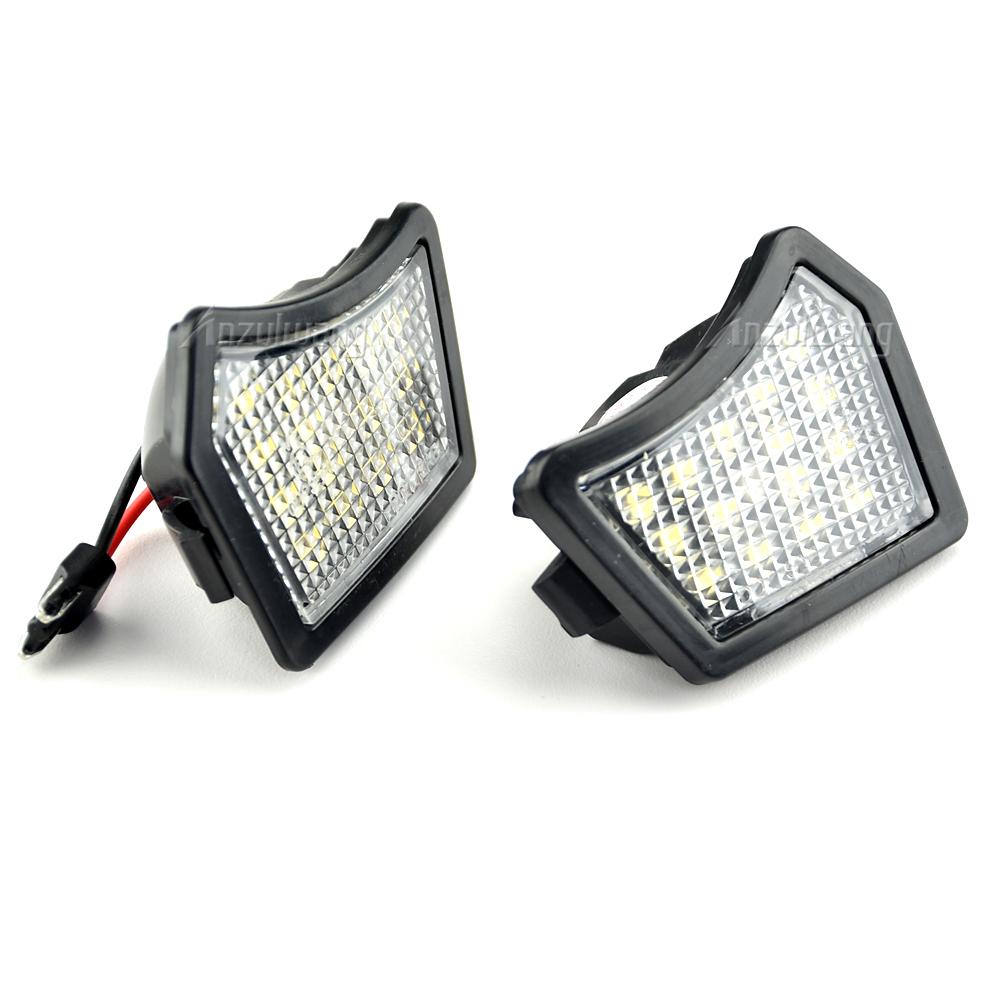 2Pcs LED Front Under Mirror Lamp Puddle Light For Volvo XC70 XC90 S40 S60 S80 V50 V70 C30 C70 Jaguar XJ X350 X351 XF