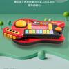 Kids Guitar Toy 2 In 1 Folding Musical Instrument Piano Brain-Training Educational Toys Birthday Gift for Girl Boy