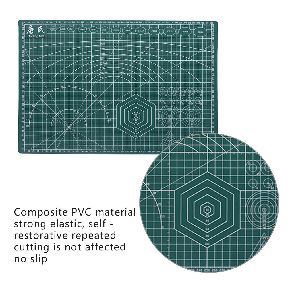 Mata do grawerowania A3 Art Self PVC Dwustronna deska do projektu rzemieślniczego, tkaniny, pikowania, scrapbookingu - Zielona