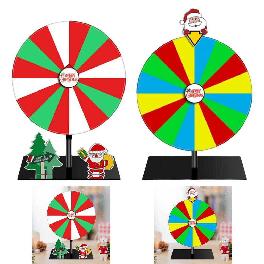 Rotating Wheel, Tabletop Roulette Wheel with Base Stand, Drinking Game Tabletop Rotating Wheel for Classroom Restaurant