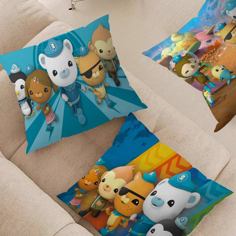 The Octonauts cartoon printed Cushion Cover Inches Farmhouse Decor Home Throw Pillow Covers for Couch Decorations