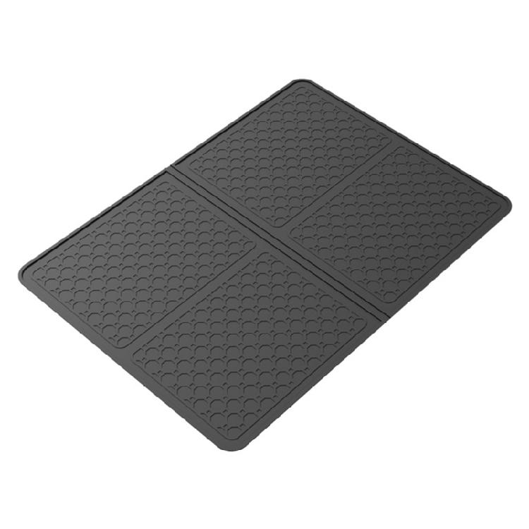 Reversible Stove Top Protectors Mat with Side Walls for Utensils Storage and Counter Surfaces Protection 450°F Safe