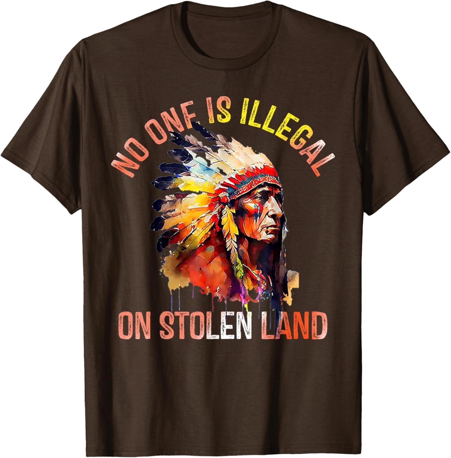 Stolen Land Ancestors Indigenous Design People T shirt 3XL