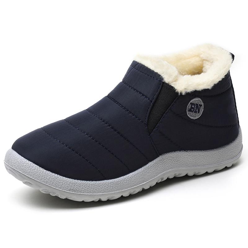 Women Boots Waterproof Winter Boots Fur Shoes Women Slip On Ankle Boots Snow Botas Mujer  Winter Shoes Couple Short Boot