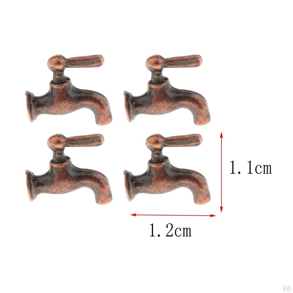 1/ Miniature Dollhouse Small Bathroom Faucet Bath Shower Supplies Arts Toys