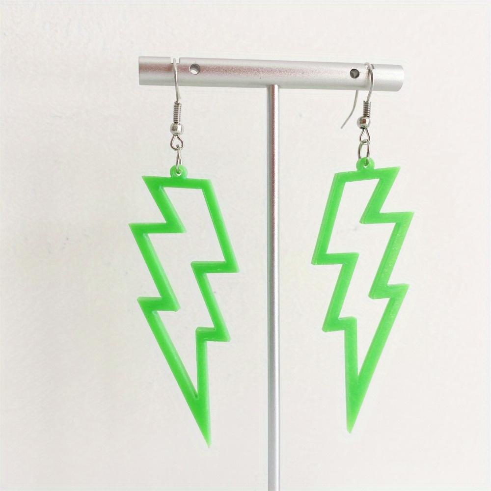 Acrylic Lightning Drop Earrings for Women Dangle Earrings Girls Party Jewelry Gifts